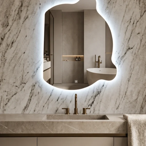 Nira Bear Mirror With LED