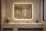 ⁦Nira Rectangular Mirror With LED⁩ - الصورة ⁦2⁩