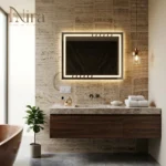 Nira Rectangular Fram Mirror With LED