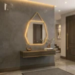 ⁦Nira Hexagonal mirror with a frame LED⁩ - الصورة ⁦2⁩