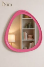 ⁦Nira Raspberry Pink Framed Mirror⁩ - الصورة ⁦2⁩
