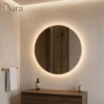⁦Nira Circular Mirror With LED⁩ - الصورة ⁦2⁩