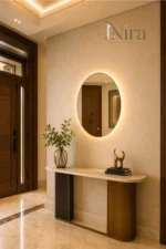 ⁦Nira Oval mirror Frame with LED⁩ - الصورة ⁦3⁩