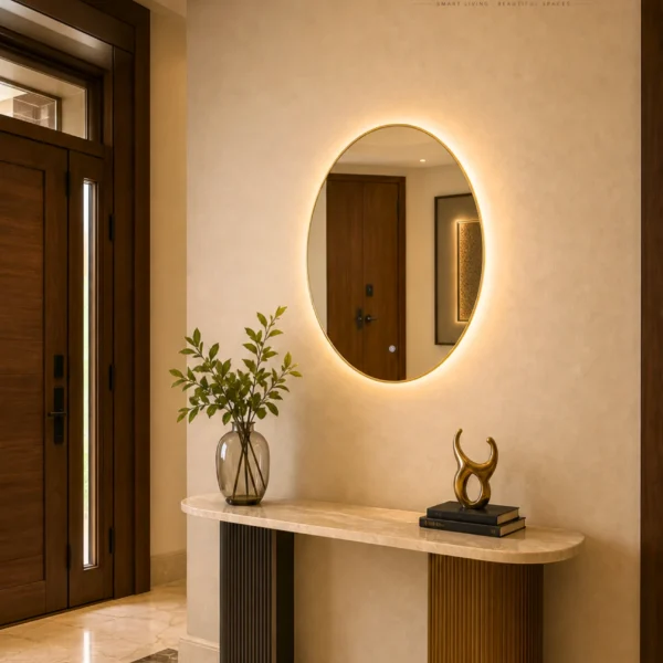 Nira Oval Mirror With LED