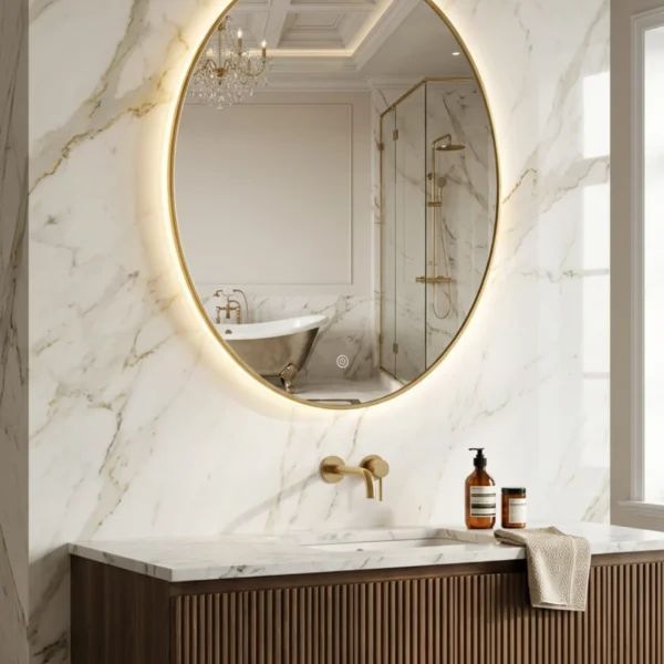 Nira Oval mirror Frame with LED