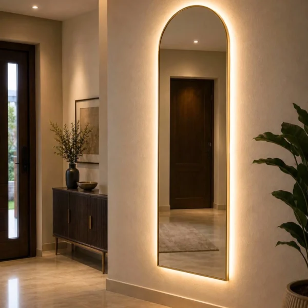 Nira Full-length framed mirror with LED