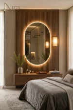 Nira oval Mirror With LED