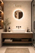 ⁦Nira Circular Mirror With LED⁩ - الصورة ⁦2⁩