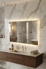 Nira Rectangular Mirror With LED