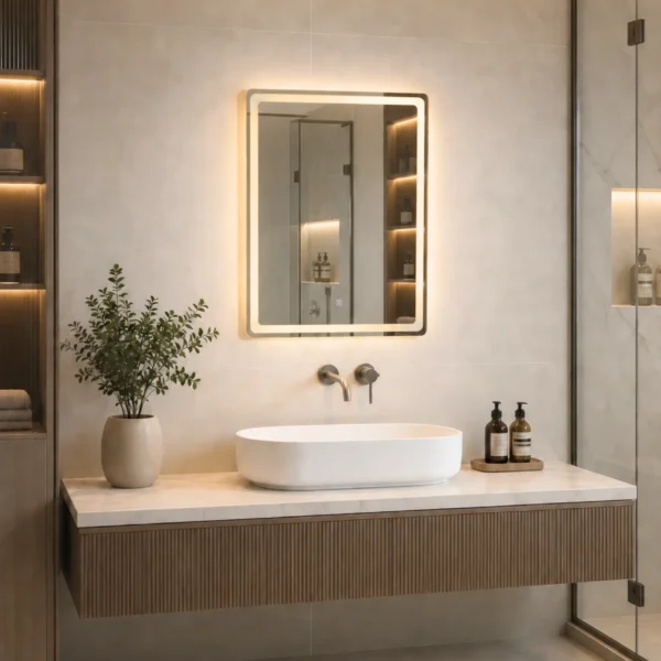 Nira Square Mirror With LED